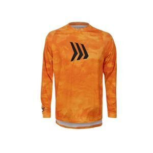Gillz Sun Orange Men's Contender Series Long Sleeve UV Fishing Tee Size Small
